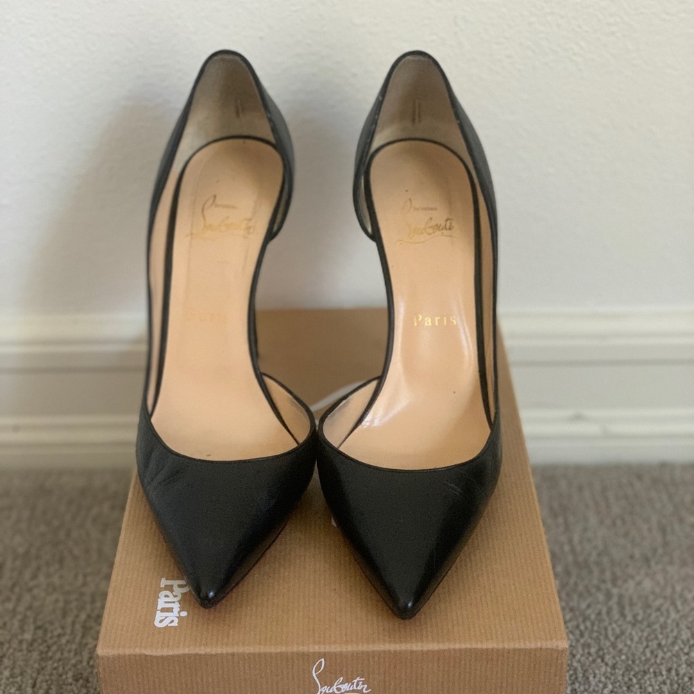 CHRISTIAN LOUBOUTIN Iriza Half-d'Orsay Pumps
